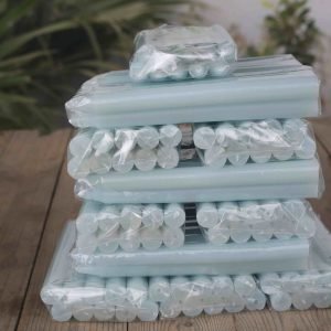 bougie droite bleue 2×20 cm