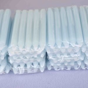 bougie droite bleue 2×20 cm